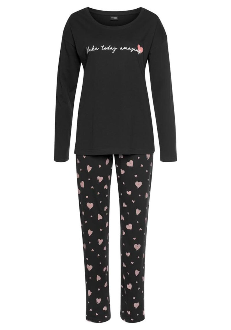 VIVANCE Pijama 'Dreams'  negru