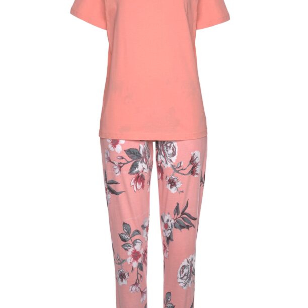 VIVANCE Pijama 'Hortensia'  corai / roz pal