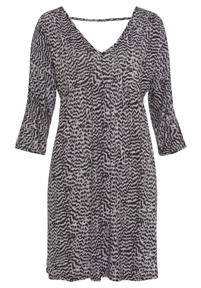 VIVANCE Rochie  gri taupe / negru / alb