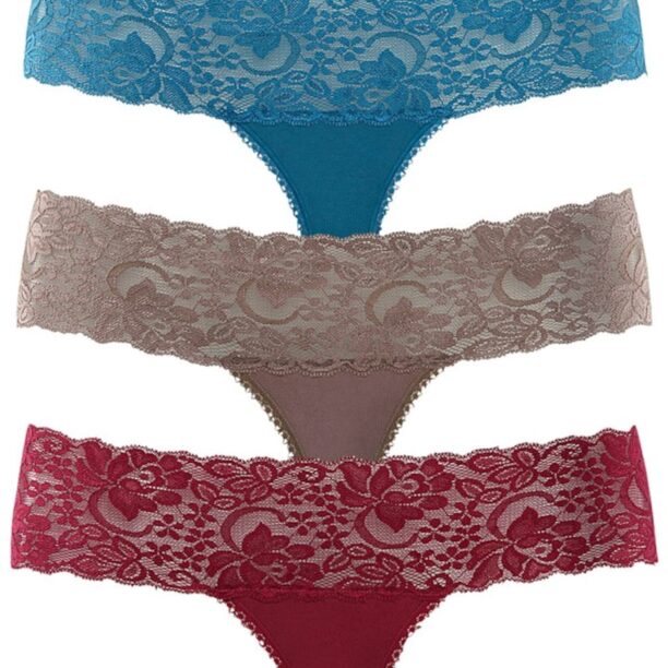 VIVANCE Tanga  gri taupe / verde petrol / roșu bordeaux