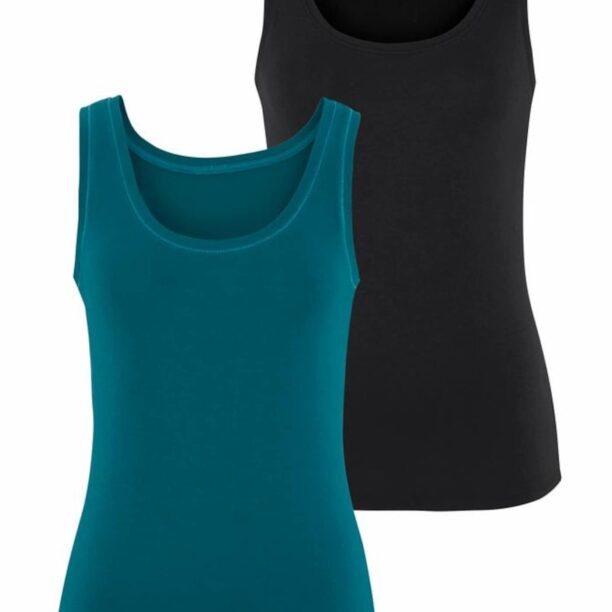 VIVANCE Top  verde petrol / negru