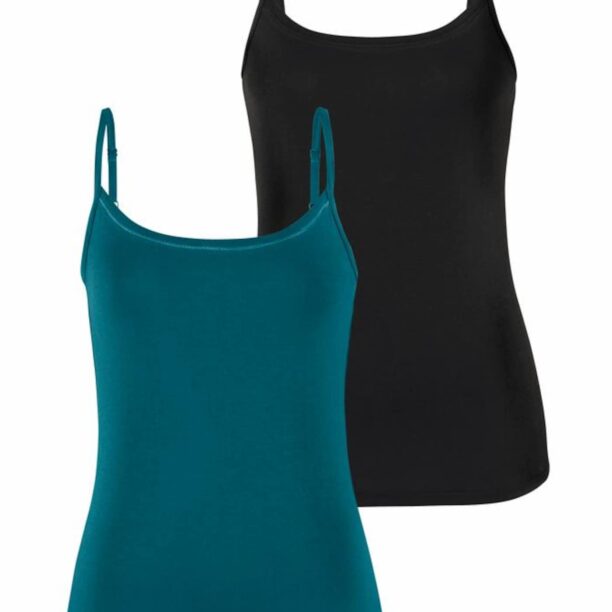 VIVANCE Top  verde petrol / negru