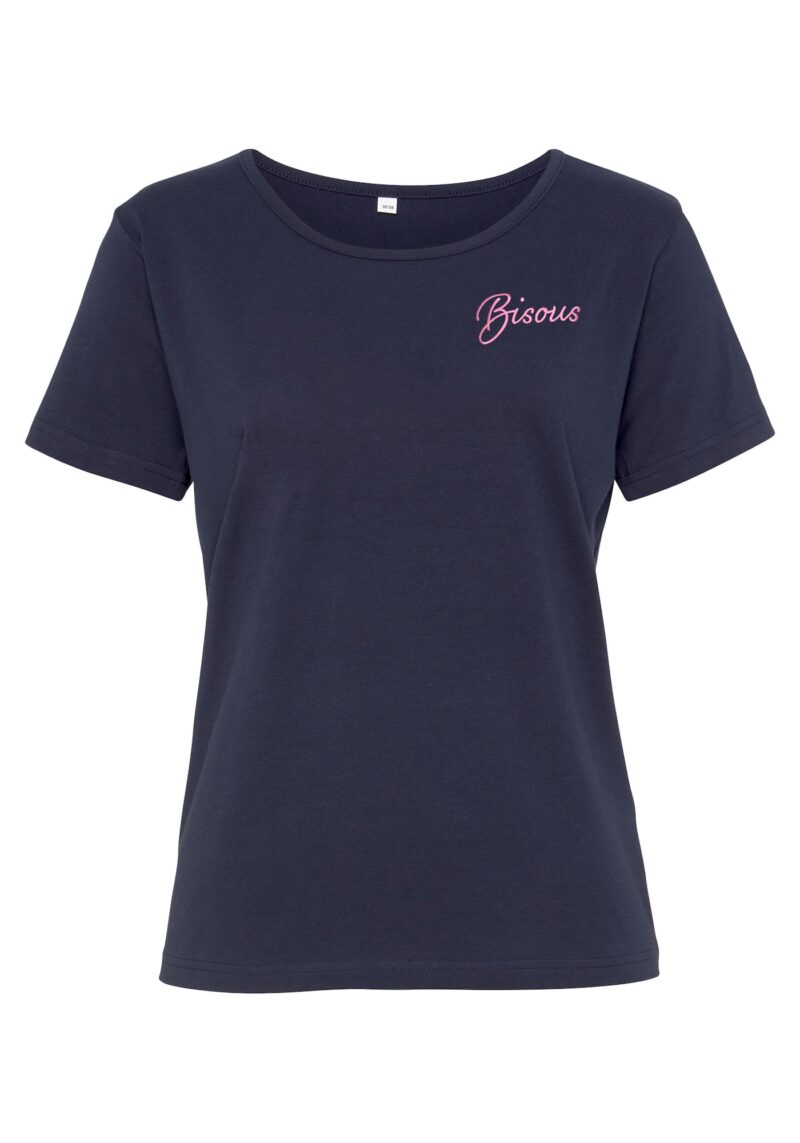 VIVANCE Tricou  bleumarin / roz