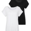 VIVANCE Tricou  negru / alb