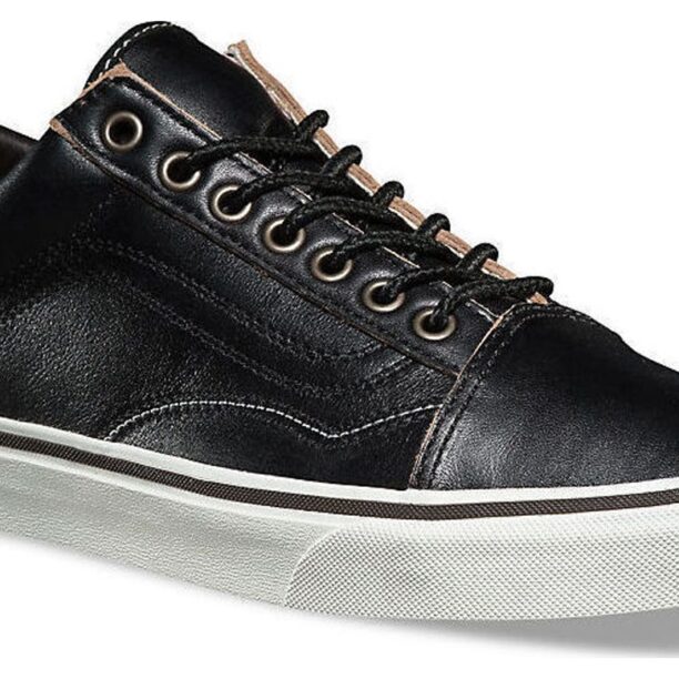 Vans Old Skool All Black Leather preţ