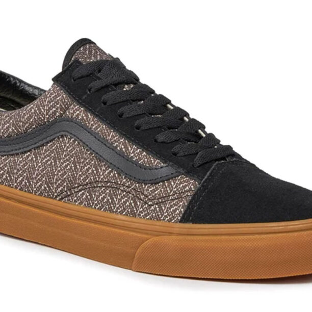 Vans Old Skool Herringbone Black/Brown preţ