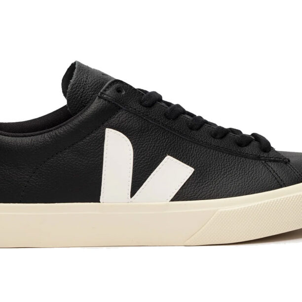 Veja CAMPO CHROMEFREE LEATHER Black White