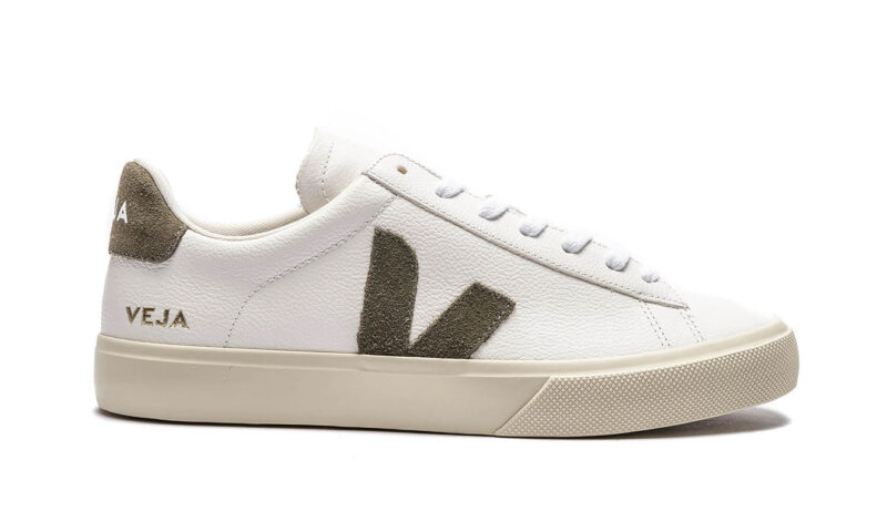 Veja CAMPO CHROMEFREE LEATHER EX WHITE KHAKI