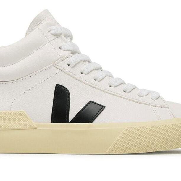 Veja MINOTAUR CHROMEFREE LEATHER WHITE BLACK BUTTER