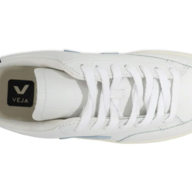 Original Veja V-12 Leather White Steel Nautico