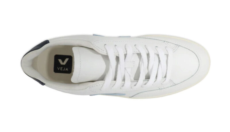 Original Veja V-12 Leather White Steel Nautico