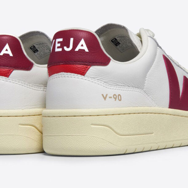 Cumpăra Veja V-90 Leather Ext White Marsala