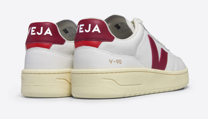 Cumpăra Veja V-90 Leather Ext White Marsala