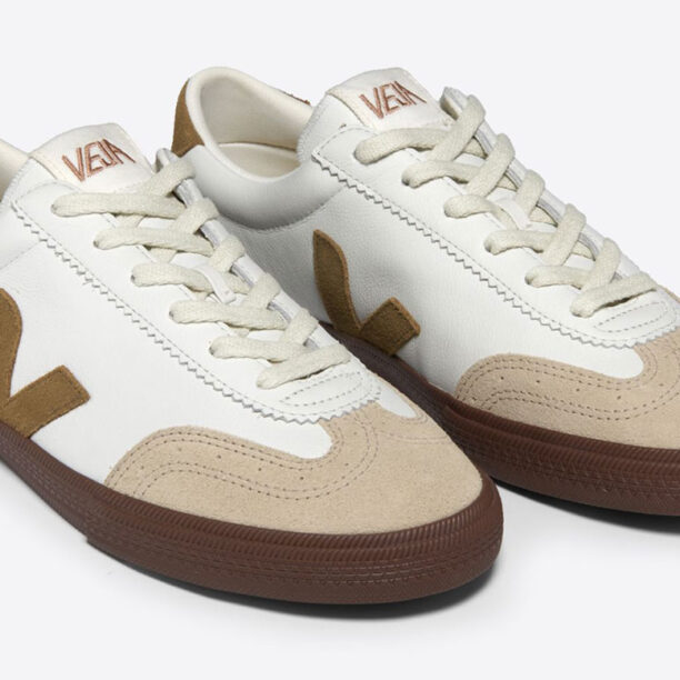 Veja Volley O.T. Leather White Tent Bark preţ