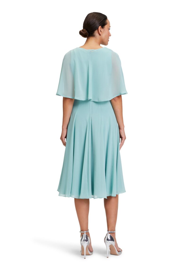 Vera Mont Rochie de cocktail  albastru aqua / argintiu preţ