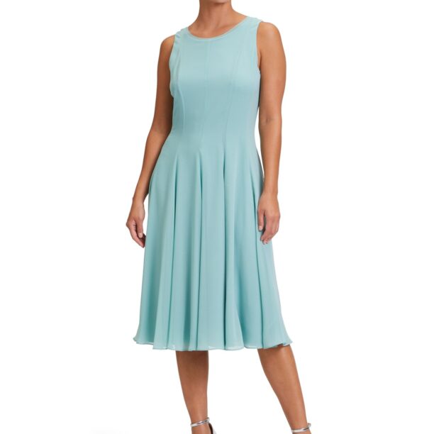 Preţ Vera Mont Rochie de cocktail  albastru aqua / argintiu