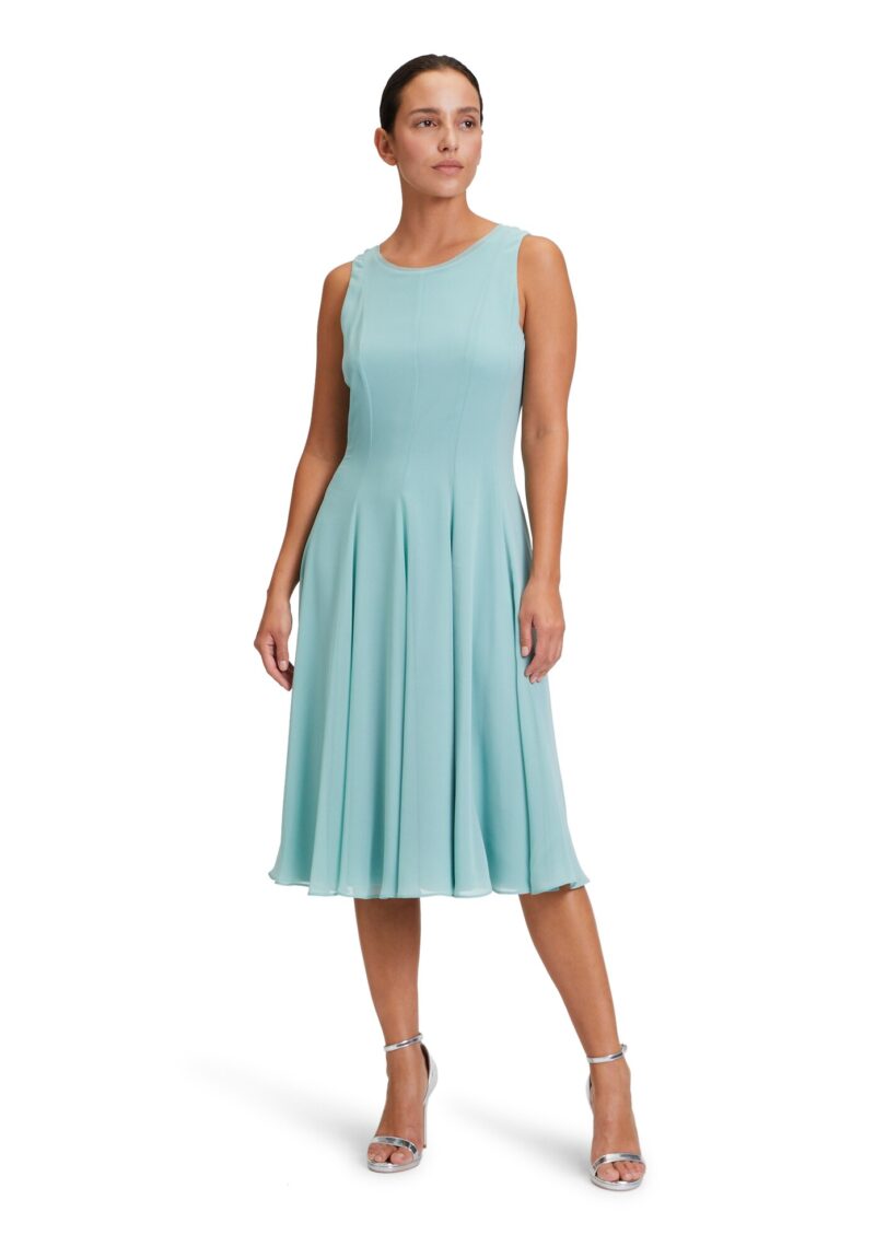 Preţ Vera Mont Rochie de cocktail  albastru aqua / argintiu