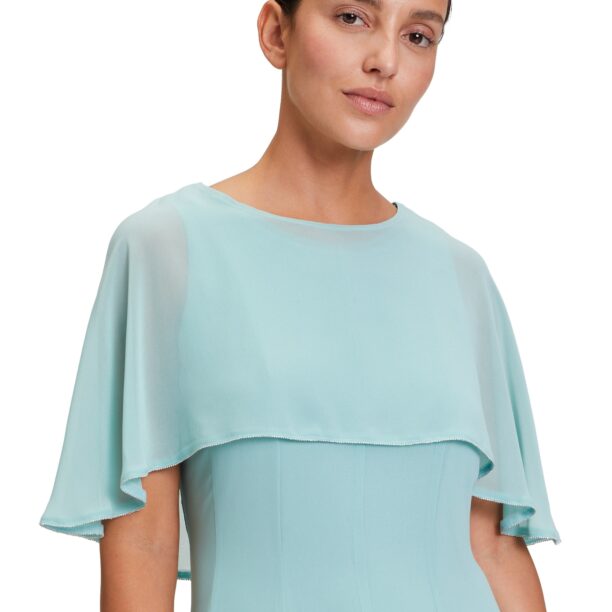 Original Vera Mont Rochie de cocktail  albastru aqua / argintiu