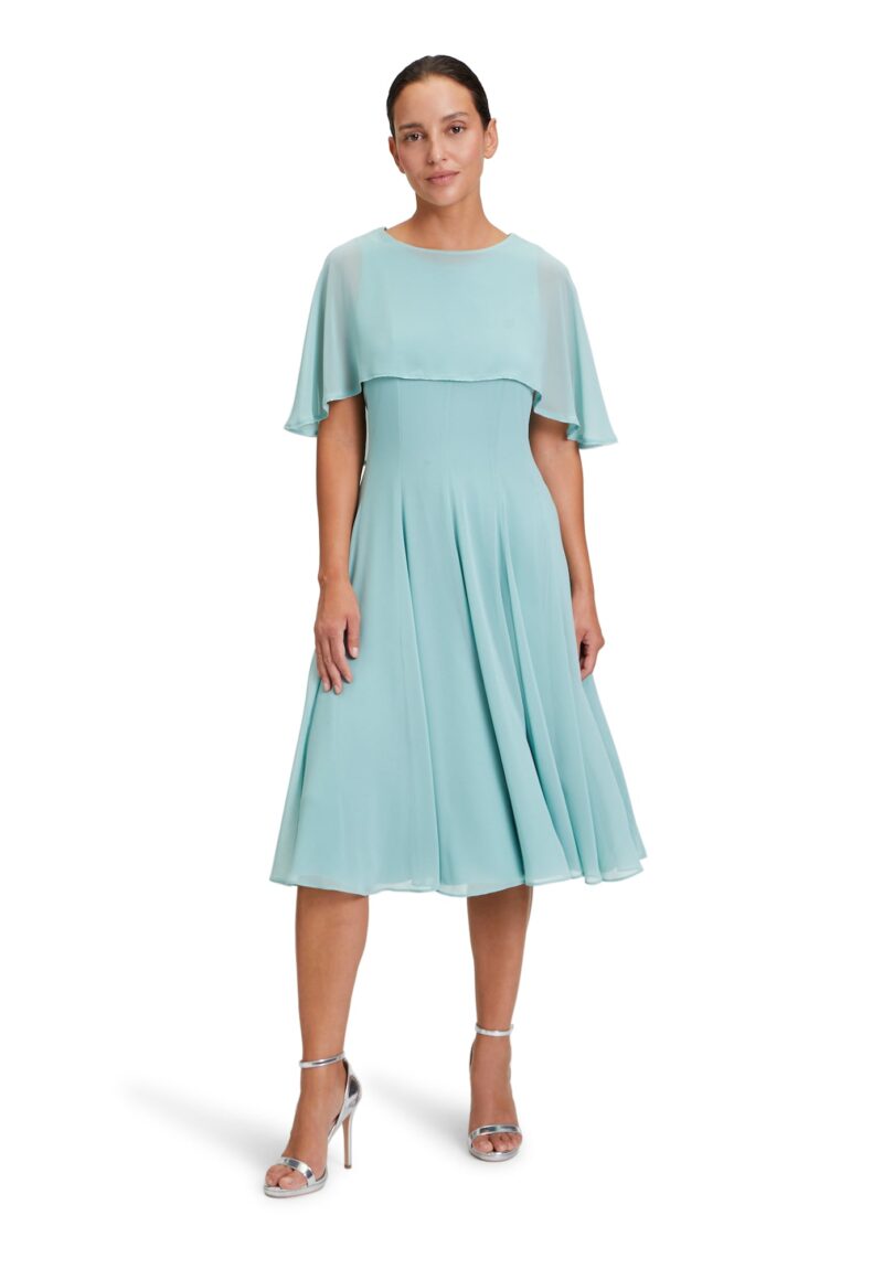 Vera Mont Rochie de cocktail  albastru aqua / argintiu