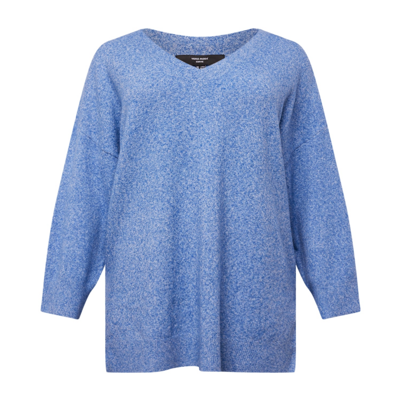 Vero Moda Curve Pulover 'Doffy'  albastru
