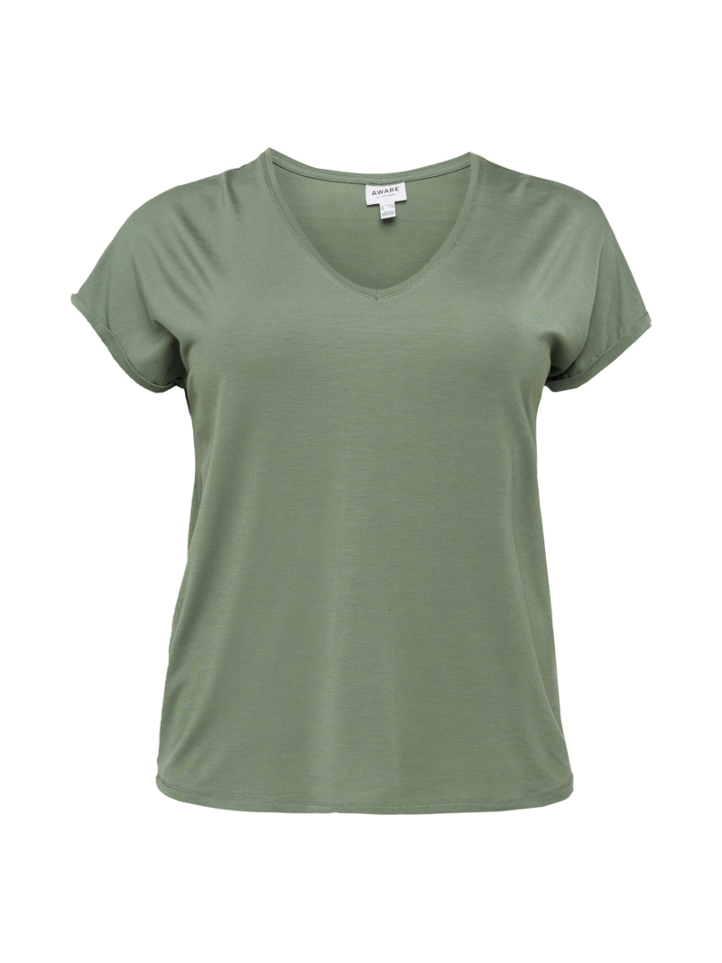 Vero Moda Curve Tricou 'Aya'  oliv