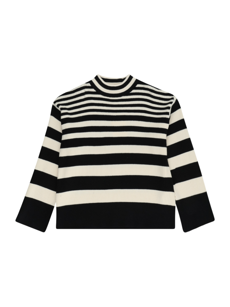 Vero Moda Girl Pulover 'HERMOSA'  negru / alb