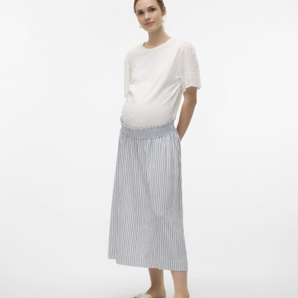 Cumpăra Vero Moda Maternity Fustă 'BERTA'  albastru marin / alb