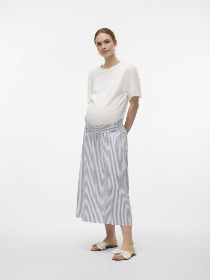 Cumpăra Vero Moda Maternity Fustă 'BERTA'  albastru marin / alb