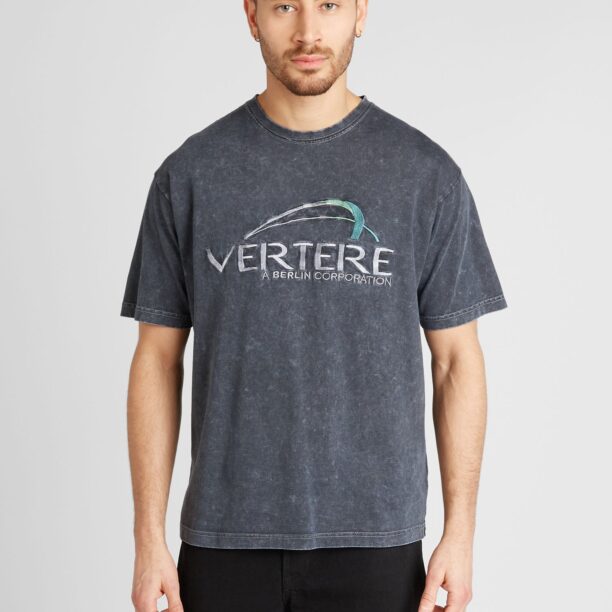 Vertere Berlin Tricou 'CORPORATE'  gri argintiu / verde / negru amestecat