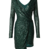 WAL G. Rochie de cocktail  verde închis