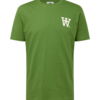 WOOD WOOD Tricou 'Ace AA'  verde iarbă / alb