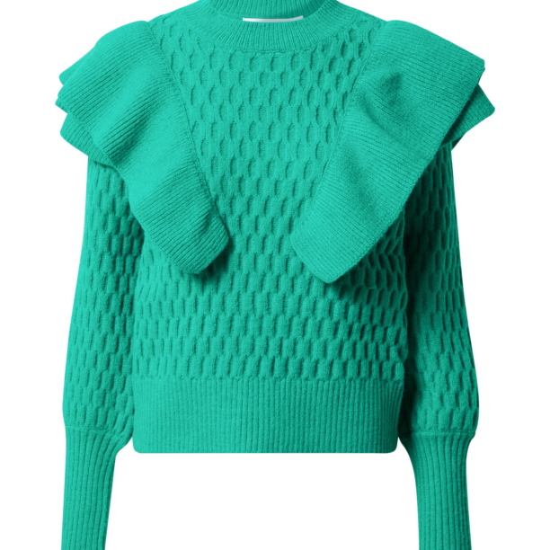 Warehouse Pulover 'Honeycomb'  verde jad