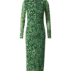 Warehouse Rochie tip bluză  verde / verde deschis