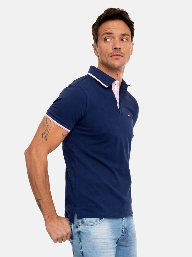 Williot Tricou  albastru / roz / alb