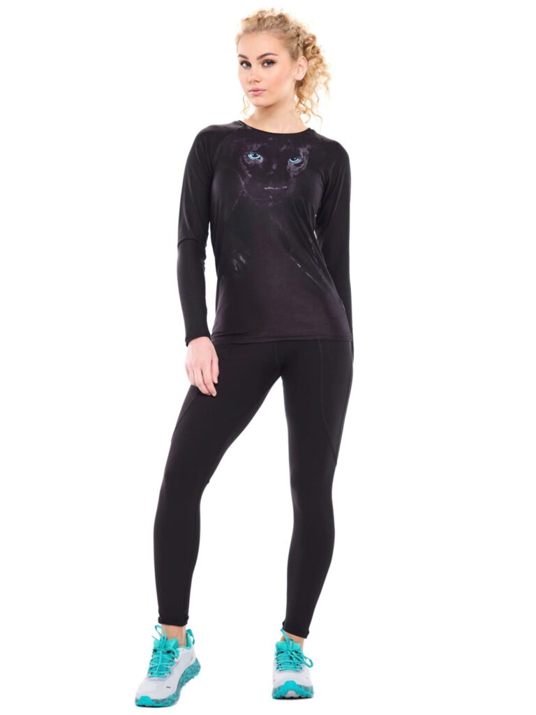 Cumpăra Winshape Pantaloni sport 'HWL115C'  negru / alb