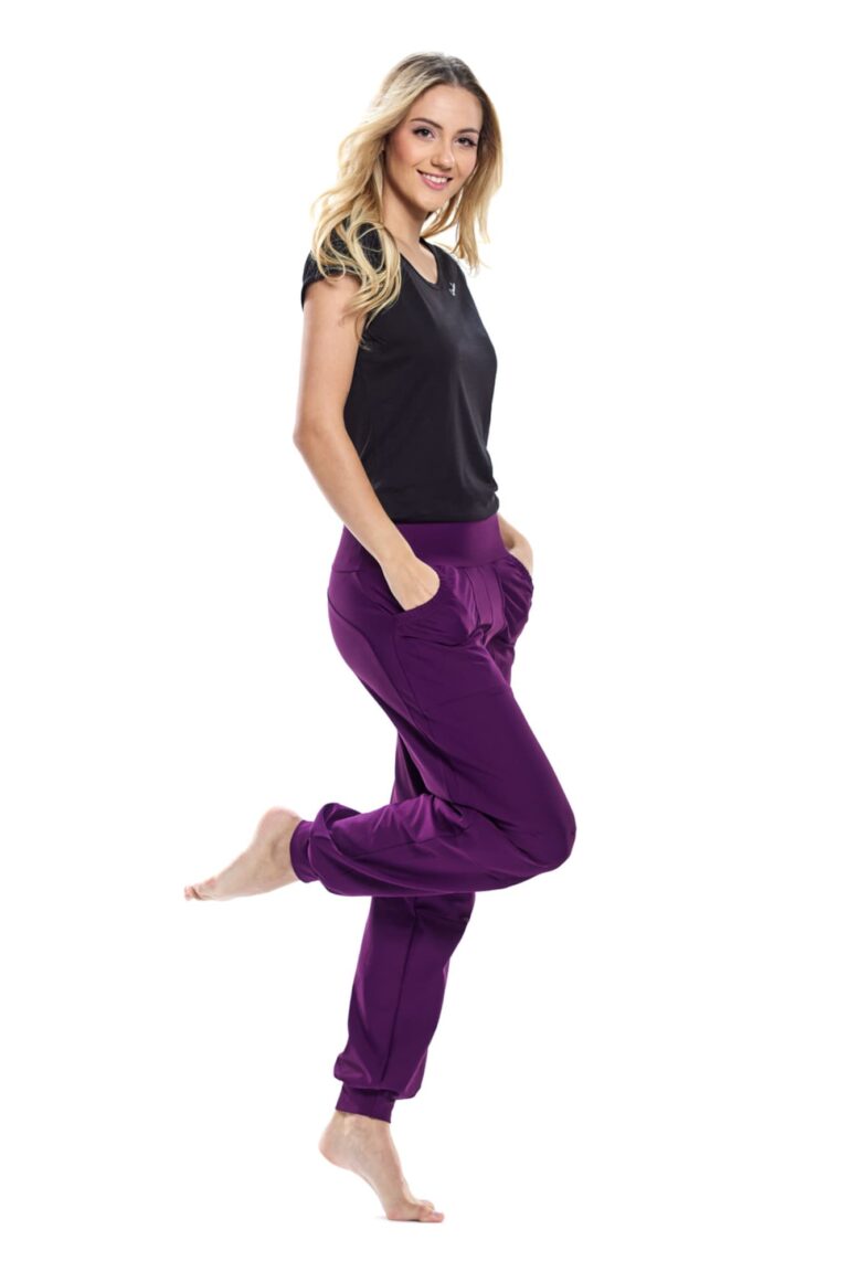 Preţ Winshape Pantaloni sport 'LEI101C'  mov închis / alb