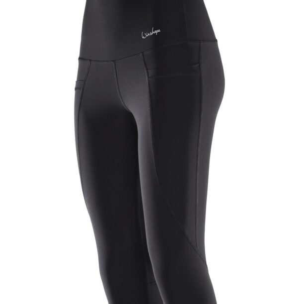 Winshape Pantaloni sport  negru / alb