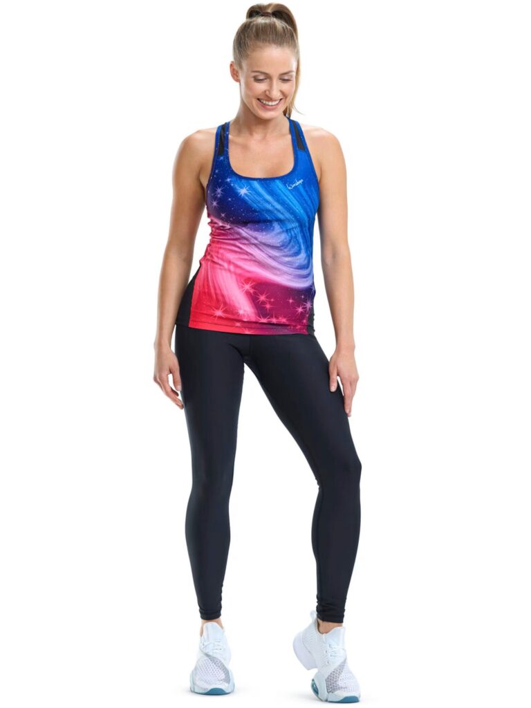 Preţ Winshape Sport top 'AET108'  albastru / roz / roșu / negru