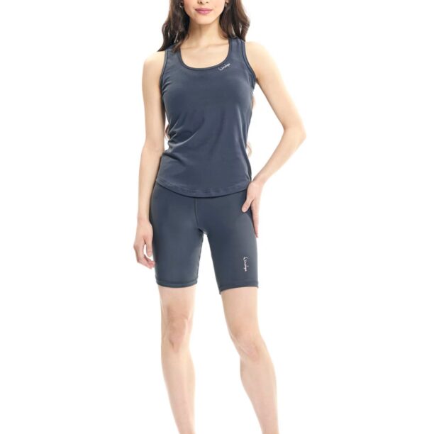 Cumpăra Winshape Sport top 'AET128LS'  gri grafit / alb