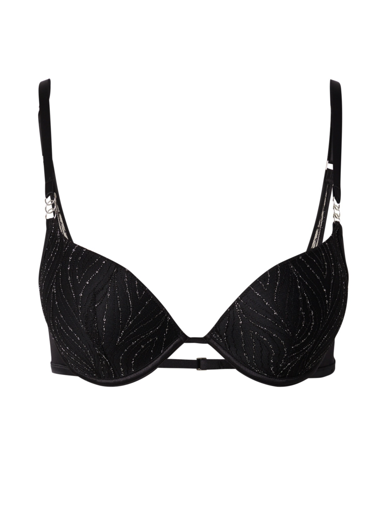 Women' Secret Sutien 'EMBROIDERY'  negru / argintiu