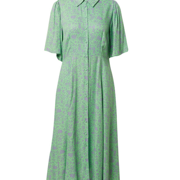 Y.A.S Rochie tip bluză 'Telli'  verde / mov deschis