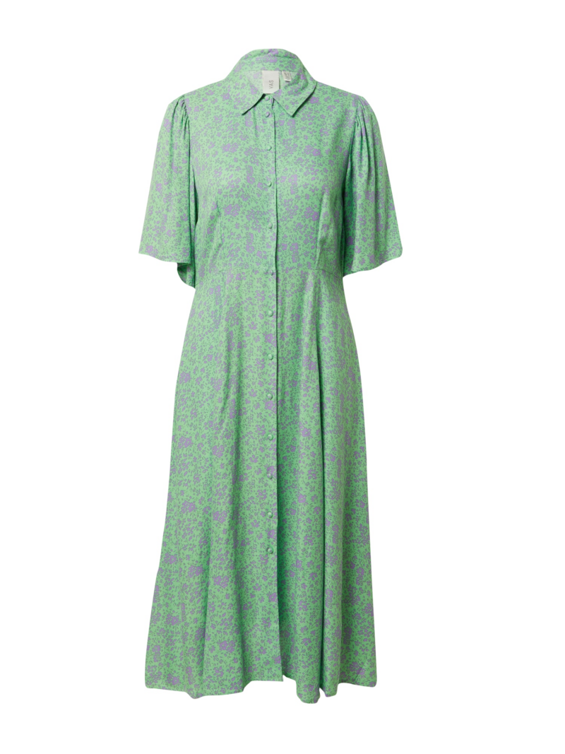 Y.A.S Rochie tip bluză 'Telli'  verde / mov deschis