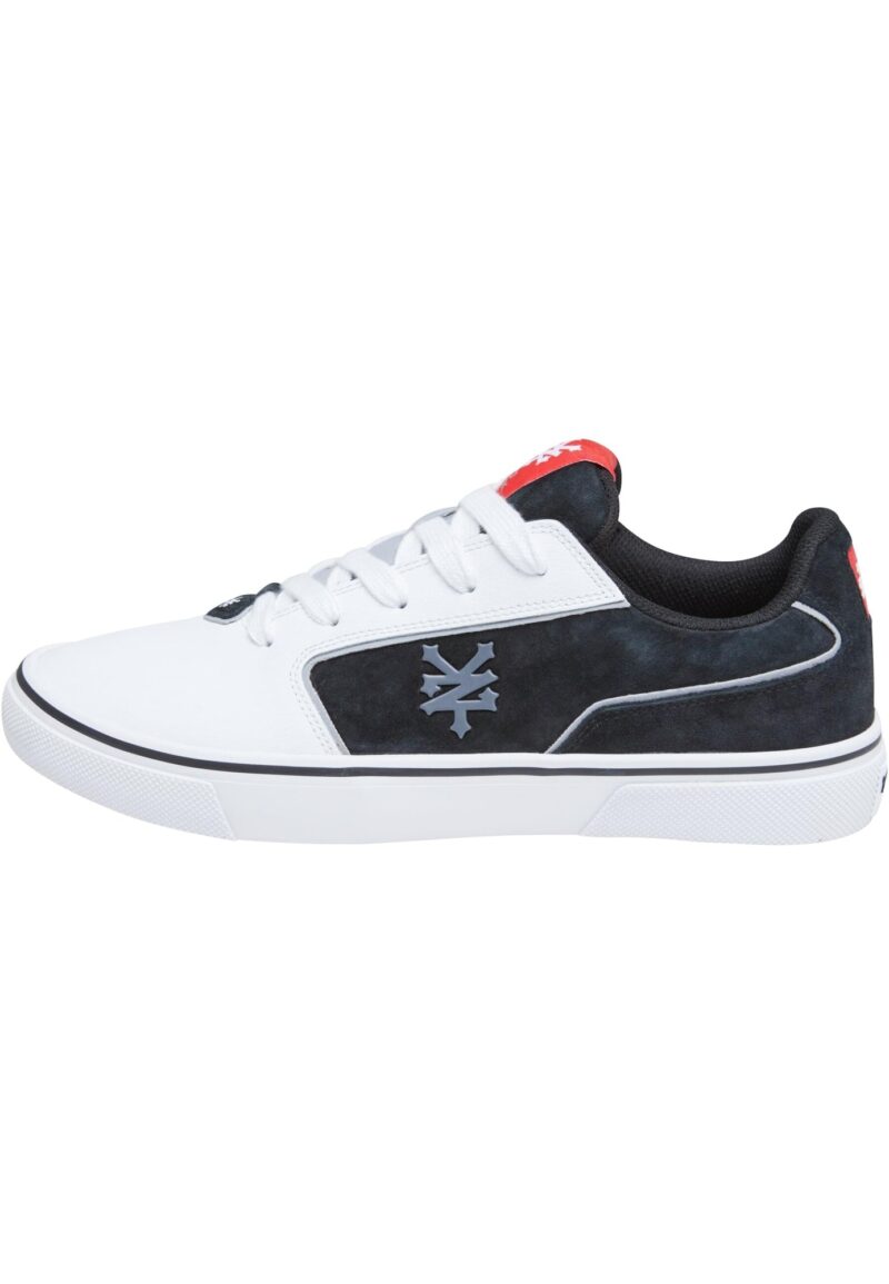 ZOO YORK Sneaker low 'Pyramid'  gri / sângeriu / negru / alb