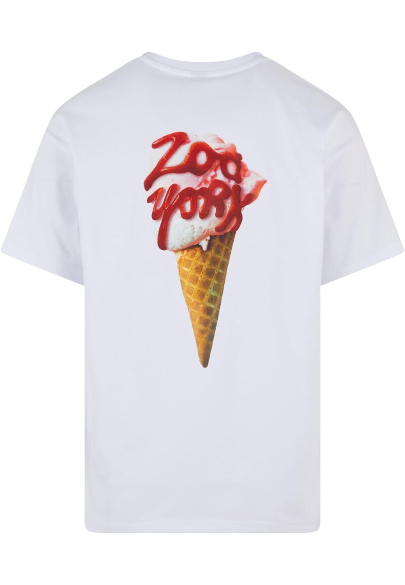 ZOO YORK Tricou 'Icecream'  bleumarin / maro caramel / roșu / alb