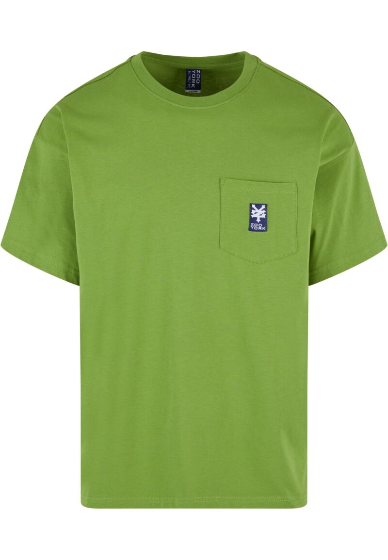 ZOO YORK Tricou  albastru marin / verde kiwi / alb