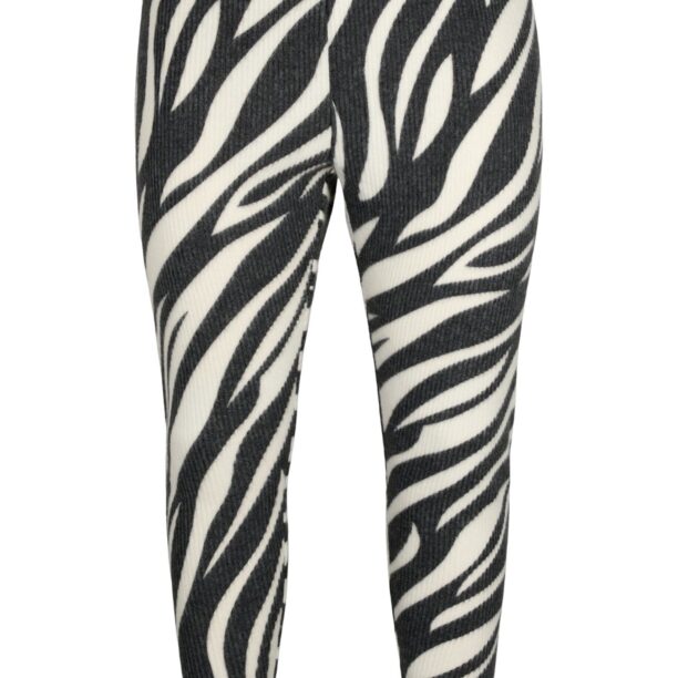 Zizzi Leggings  negru / alb