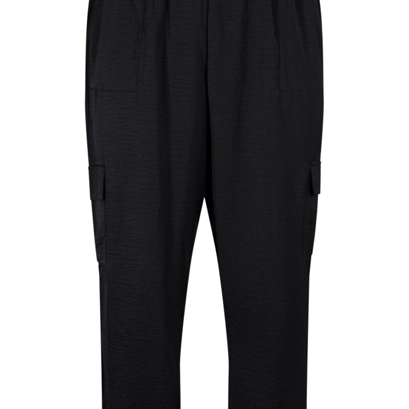 Zizzi Pantaloni cu buzunare 'Cajoy'  negru