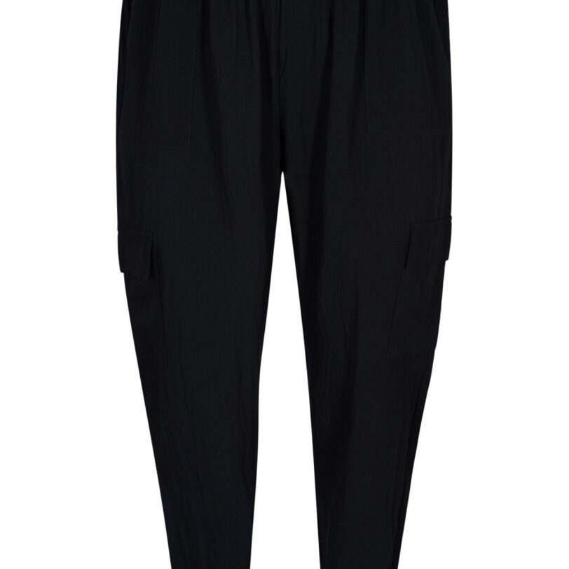 Zizzi Pantaloni cu buzunare 'MACY'  negru