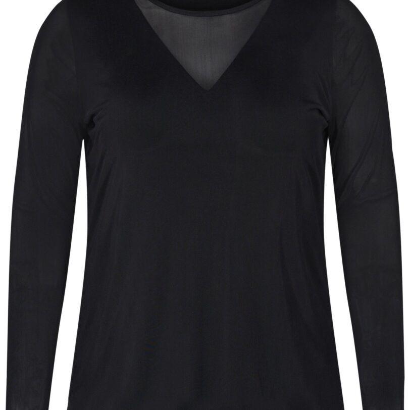 Zizzi Top 'ENIMA'  negru