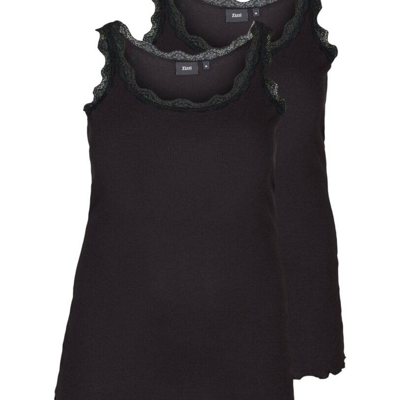 Zizzi Top 'Liv'  negru